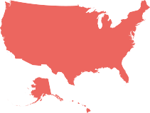 Illustration of a map of the United States